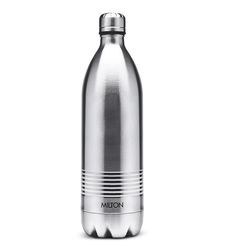 Milton Duo DLX 1000 Thermosteel 24 Hours Hot and Cold Water Bottle, 1 Piece, 1 Litre | Leak Proof | Office Bottle | Gym | Home | Kitchen | Hiking | Trekking | Travel Bottle-6