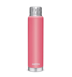 Milton Elfin 500 Thermosteel 24 Hours Hot and Cold Water Bottle, 500 ml, Pink | Leak Proof | Easy to Carry | Office Bottle | Hiking | Trekking | Travel Bottle | Gym | Home | Kitchen Bottle-1
