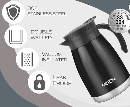 Milton Bistro 800 Thermosteel Carafe, 780 ml, Black