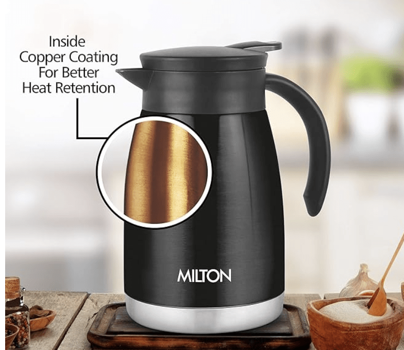 Milton Bistro 800 Thermosteel Carafe, 780 ml, Black