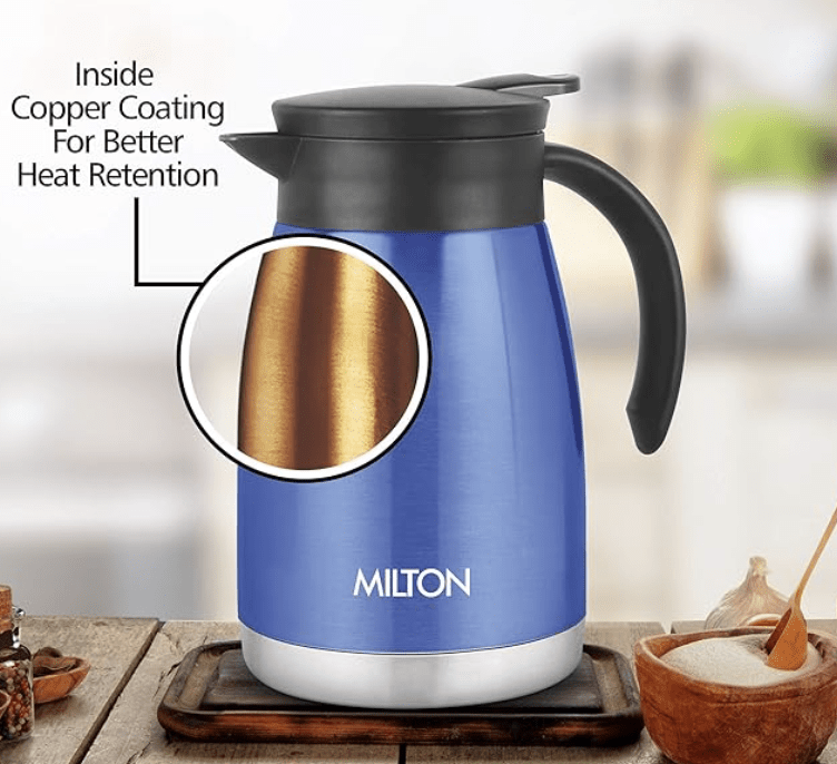 Milton Bistro 800 Thermosteel Carafe, 770 ml, Blue-3