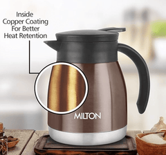 Milton Bistro 800 Thermosteel Carafe, 770 ml, Brown, Stainless Steel-2
