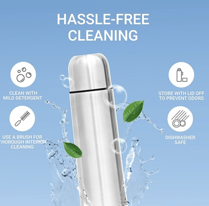 Milton Thermosteel Flip Lid Flask, 1000 milliliters, Silver