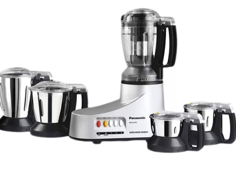 Panasonic MX-AC555 MX-AC555 Super MIXER GRINDER 5 JARS 550 W Juicer Mixer Grinder (5 Jars, BRONZE, Black)