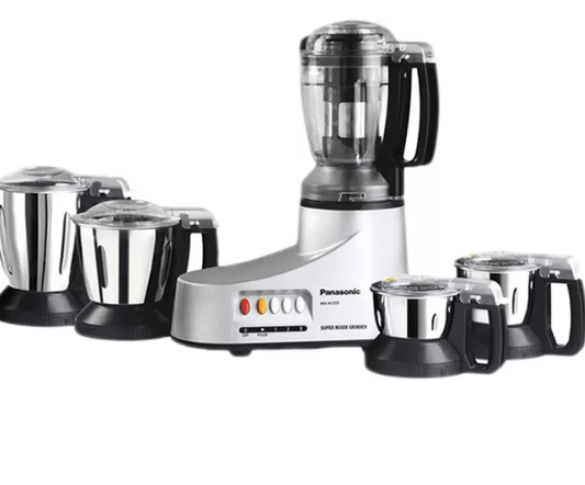 Panasonic MX-AC555 MX-AC555 Super MIXER GRINDER 5 JARS 550 W Juicer Mixer Grinder (5 Jars, BRONZE, Black)