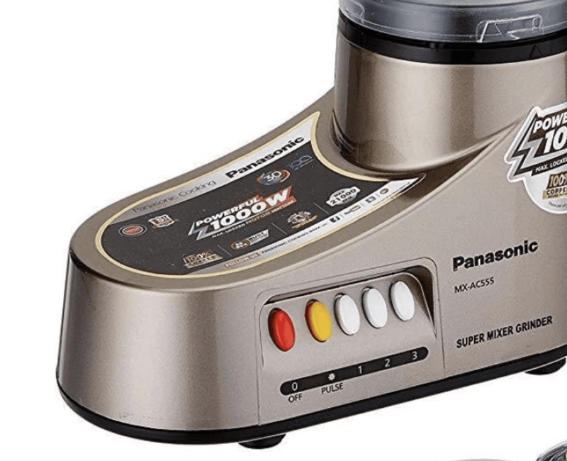 Panasonic AC MX-AC555 1000-Watt Mixer Grinder MX-AC-555 1000 Juicer Mixer Grinder (5 Jars, Multicolor)-3