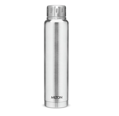 Milton Elfin 750 Thermosteel 24 Hours Hot and Cold Water Bottle, 750 ml, Silver | Leak Proof | Easy to Carry | Office Bottle | Hiking | Trekking | Travel Bottle | Gym | Home | Kitchen Bottle-1