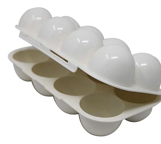 8 Slot Egg Storage Box, Shockproof Egg Holder Container Storage Box Tray for Refrigerator