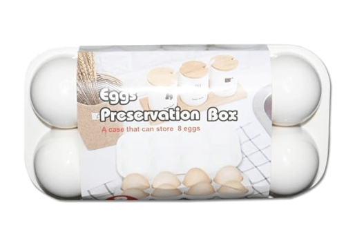 8 Slot Egg Storage Box, Shockproof Egg Holder Container Storage Box Tray for Refrigerator