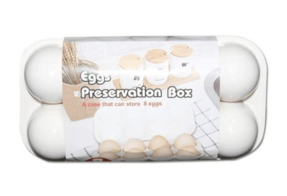 8 Slot Egg Storage Box, Shockproof Egg Holder Container Storage Box Tray for Refrigerator