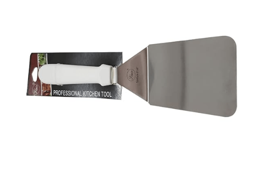 Flair Heavy Duty Stainless Steel Cake Server Lifter Turner Making Pancake/Fish/Eggs/Burgers/Omelet/Pastry/Pie Server Cake Spatula/Pizza Lifter Steel Shovel, Food Serving Offset Spatula - 6X4 Inch