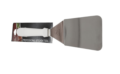 Flair Heavy Duty Stainless Steel Cake Server Lifter Turner Making Pancake/Fish/Eggs/Burgers/Omelet/Pastry/Pie Server Cake Spatula/Pizza Lifter Steel Shovel, Food Serving Offset Spatula - 6X4 Inch