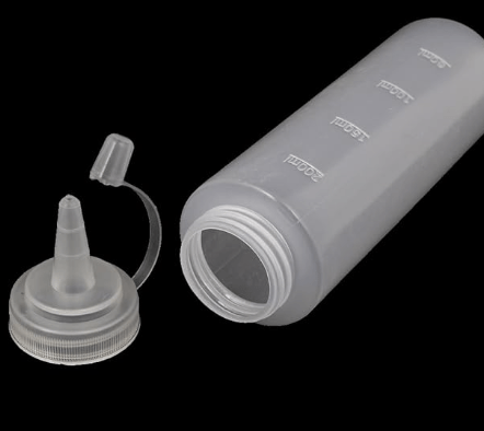 2 பிசிக்கள் 200 மிலி புனல்கள் 8 அவுன்ஸ் தெளிவான சமையலறை பிளாஸ்டிக் பிழி பாட்டில்கள் காண்டிமென்ட் கெட்ச்அப் கடுகு வடிகட்டுதல் புனல்கள் எண்ணெய் உப்பு