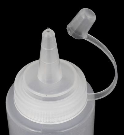 2Pcs 200ml Funnels 8oz Clear Kitchen Plastic Squeeze Bottles Condiment Ketchup Mustard Filtering Funnels Oil Salt