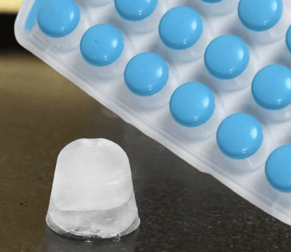 Ice Trays for Freezer Silicone Cute Shapes 18 Cubes for Fridge Multicolour Easy Release Flexible Silicone Bottom, Stackable, 100% BPA Free, Food Grade (4)