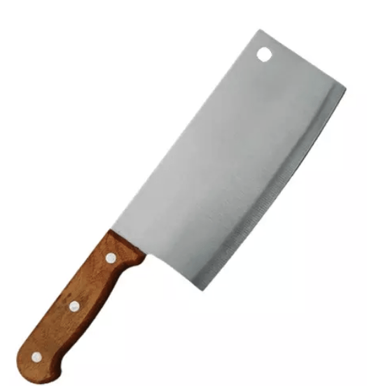 Multifunctional Stainless Steel Heavy Blade Meat Cleaver - Butcher Knife Use for Cutting Meat and Vegetable (ABS Plastic Handle)