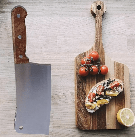Butcher/Cleaver/Chopper/Knife for Meet/Vegetable/Wood/Chicken/Coconut etc Cutting Butcher Knife with Premium Stainless Steel Blade 12 Inch Knife for Home, Kitchen-2