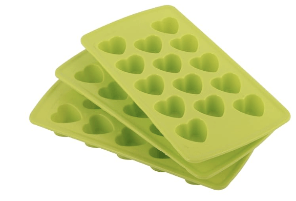 14 Cavity Plastic ice Cube Trays for Freezer/Chocolate Making Moulds Set for Home (3 pcs Set)
