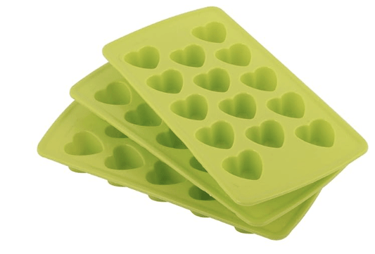 14 Cavity Plastic ice Cube Trays for Freezer/Chocolate Making Moulds Set for Home (3 pcs Set)