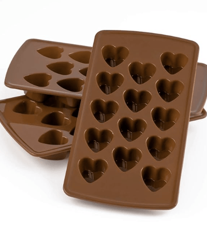 14 Cavity Plastic ice Cube Trays for Freezer/Chocolate Making Moulds Set for Home (3 pcs Set)