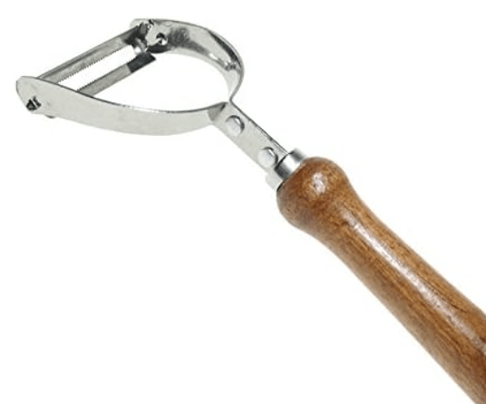 Fruit and Vegetable Peeler Stainless Steel with Wooden Handle-2