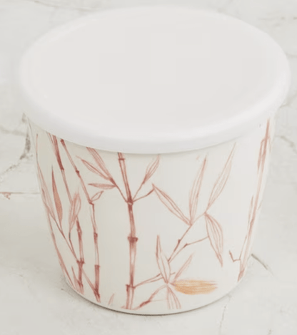 Leaf Print Melamine Canister