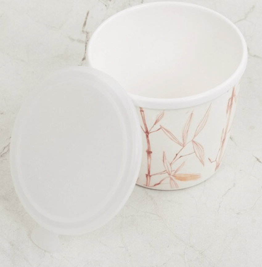 Leaf Print Melamine Canister