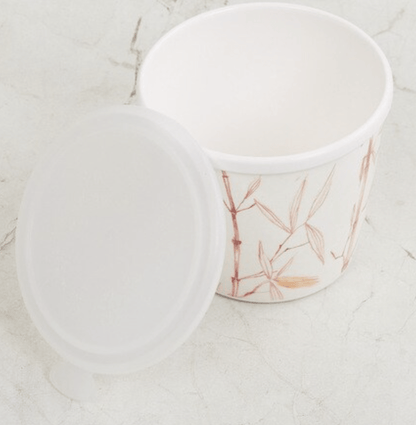 Leaf Print Melamine Canister