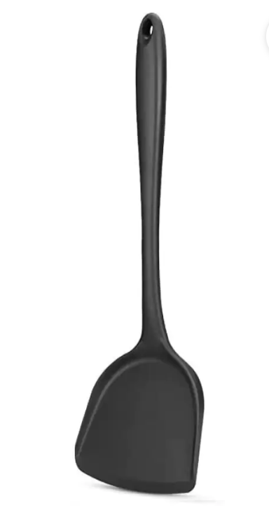 Besillia Silicone Spatula,Heat Resistant,Kitchen Spatulas for Baking Cooking Mixing,Black Non-Stick Spatula  (Pack of 1)