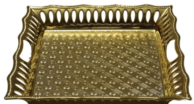 Return Gifts for Housewarming | Parker Tray Gold Medium-1