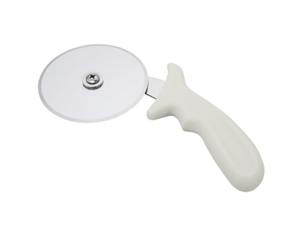 Stainless Steel Pizza Cutter 10cm Wheel with White Plastic Handle (MPH series)
