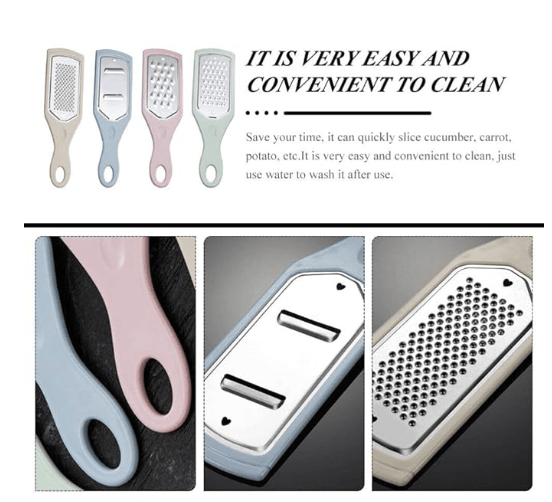 Stainless Steel Vegetable Cutter Grater Set Plastic Manual Household Wire Wiper-2