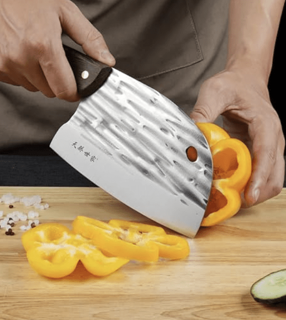 क्लिवर चाइनीज़ शेफ़ नाइफ प्रोफेशनल 15.5 सेमी, शार्प फुलांग बुचर नाइफ, 50CR15 स्टील ब्लेड मोटाई 3 मिमी, TJ SEGA सीरीज़ TC16029 किचन और रेस्टोरेंट के लिए 