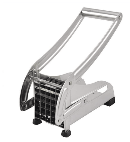 Stainless Steel Home French Fries Potato Chips Strip Cutting Cutter Machine French Fries Machine French Fries Cutter for Kitchen Potato Chips Slicer