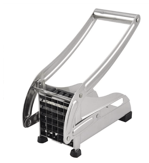 Stainless Steel Home French Fries Potato Chips Strip Cutting Cutter Machine French Fries Machine French Fries Cutter for Kitchen Potato Chips Slicer