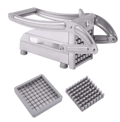 Stainless Steel Home French Fries Potato Chips Strip Cutting Cutter Machine French Fries Machine French Fries Cutter for Kitchen Potato Chips Slicer-2
