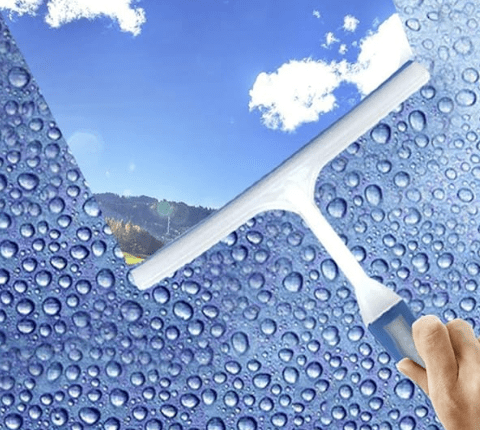 கிச்சன்ஃபெஸ்ட்® வீட்டு உபயோகப் பொருட்கள் சுத்தம் செய்யும் ஸ்க்யூஜி, விண்டோஸ் கிளாஸ் டைல்ஸ் கிச்சன் டேபிள் பிளாட்ஃபார்ம் கார்-ஆட்டோ விண்ட்ஷீல்ட் மினி வைப்பர், மல்டிகலர், 2 பேக் 