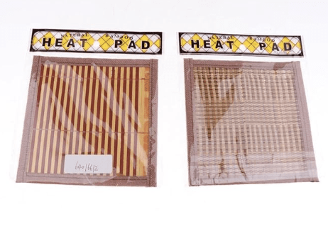 Losa 2 Pieces Summer Utility Cooling Pad for Rabbits Hamsters Natural Bamboo Sleeping Mat