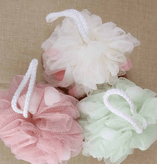 இயற்கை உடல் ஸ்க்ரப்பர் மெஷ் ஷவர் பாத் பால்ஸ் ஸ்பாஞ்ச் லூஃபா பாத் ஸ்பாஞ்ச்