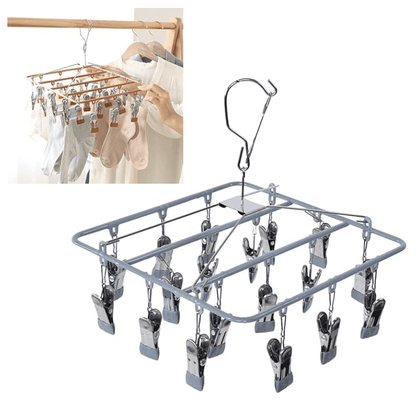 Drying Rack, Durable to Use Scientific Spacing Socks Hanger Non Slip for Balcony for Bedroom for Home