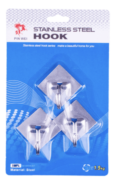 Stainless Steel Hooks (3 Pieces)-1