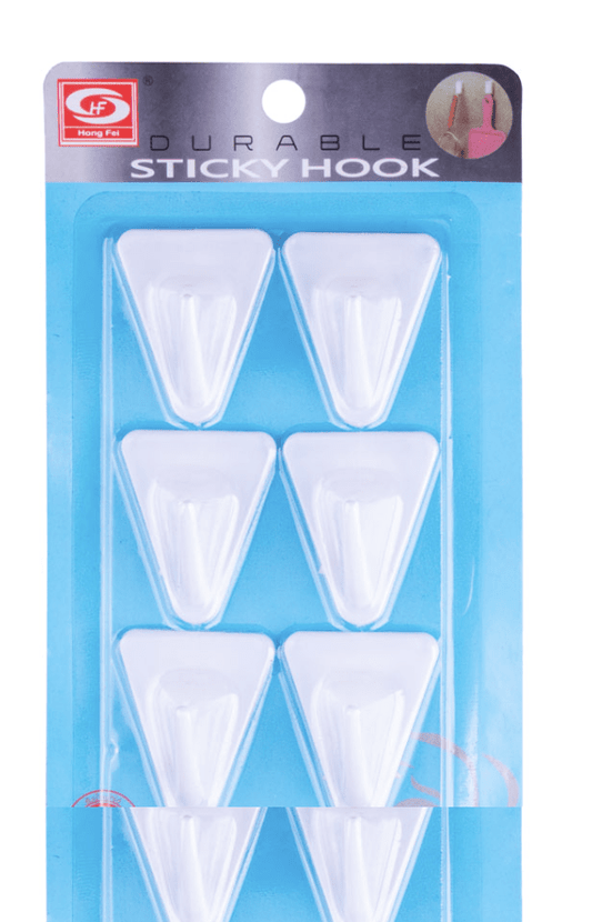 Durable Sticky Hooks (6 Pieces)