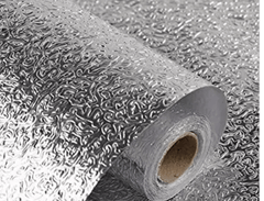 Anti Slip mat for Kitchen Shelf Silver Curly Liners Sheet Anti Slip mats for Floor Platform Improvement Sticky Paper Roll-1