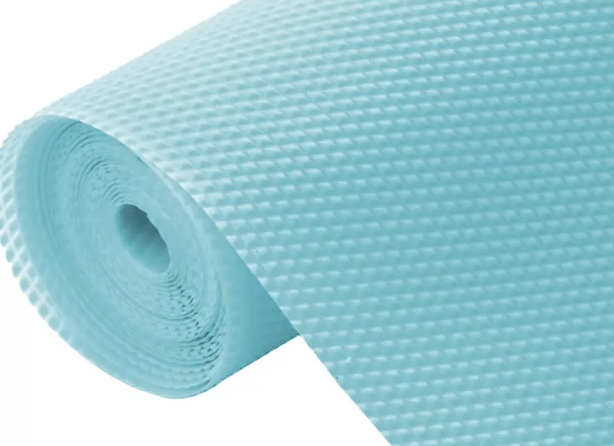 KUBER INDUSTRIES PVC (Polyvinyl Chloride) Drawer Mat  (Light Blue, Free)-4