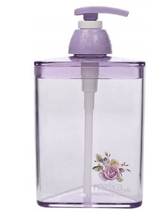 De-Ultimate Transparent Rose Garden Soap/ Shampoo for Bathroom and Kitchen Triangle Shape 400 ml Liquid Dispenser  (Multicolor)