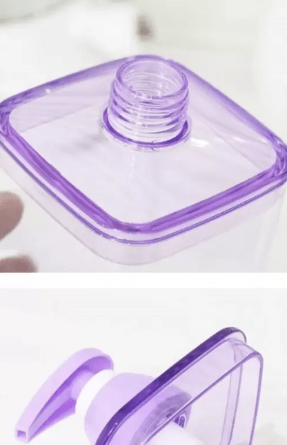 De-Ultimate Transparent Rose Garden Soap/ Shampoo for Bathroom and Kitchen Triangle Shape 400 ml Liquid Dispenser  (Multicolor)