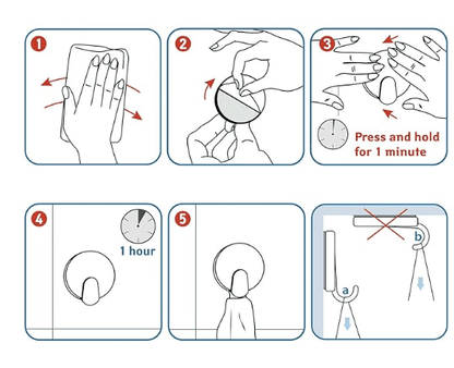 लूय प्लास्टिक और स्टेनलेस स्टील चिपकने वाला स्माइली पीला दीवार हुक टाइल्स हैंगर कुंजी धारक (05 हुक) 