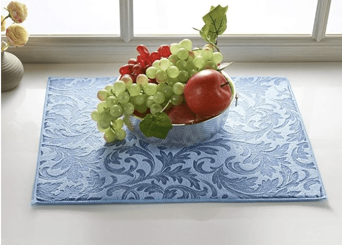 சகோராவேர் ஈரமான பாத்திரங்களுக்கு தண்ணீரை உறிஞ்சும் சமையலறை பாய் சமையலறை பாத்திரங்களுக்கு மைக்ரோஃபைபர் பாத்திரம் உலர்த்தும் பாய் | பாத்திரம் தெறிக்காத பாய் | சமையலறை உறிஞ்சும் வடிகால் பாய் | மீளக்கூடியது (50x90 செ.மீ, XXL அளவு, பல வண்ணம்) 