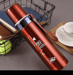 Stainless Steel Double Wall Vacuum Water Bottle 750ml Flask Thermos for Tea Coffee Hot Cold Drinks Airtight Insulated Cap with Beverages Drinking Cup (Multicolor)-1