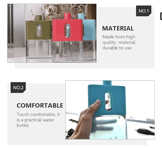 हिप फ्लास्क फ्लैट पानी की बोतल 600ml A5 यात्रा पानी केतली वाइन पॉट व्हिस्की बोतल आउटडोर खेल कैम्पिंग जिम फिटनेस के लिए 